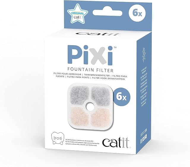 Filtros de recambio Catit PIXI para fuente, pack de seis