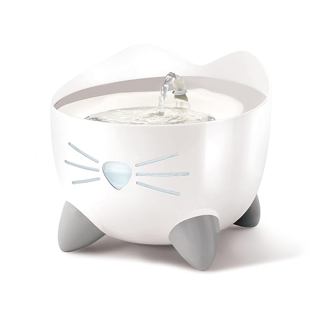 Fuente de agua para gatos Catit PIXI de acero inoxidable