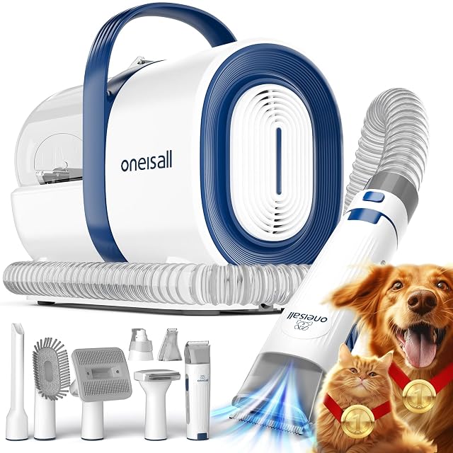 Kit aspirador de pelo para mascotas oneisall LMC5 7 en 1