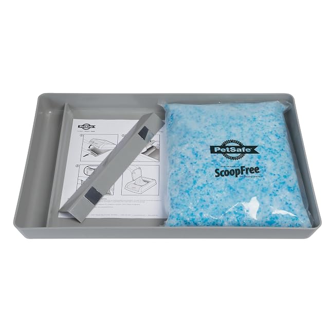Bandeja de arena reutilizable PetSafe ScoopFree con arena de sílice