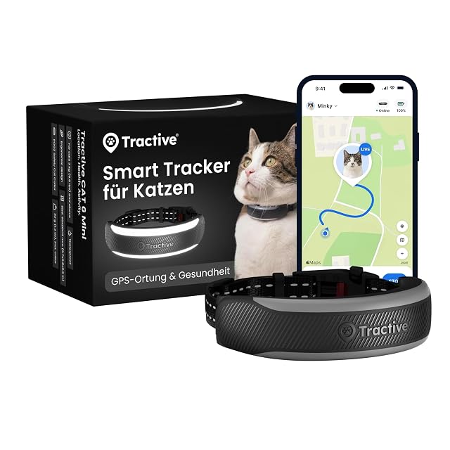 Localizador GPS Tractive Cat Mini con collar integrado